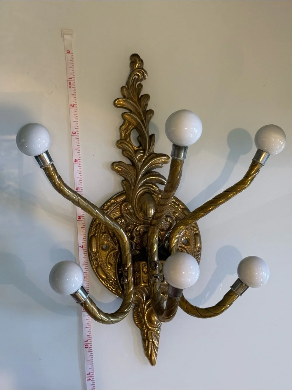 Vintage ornate brass